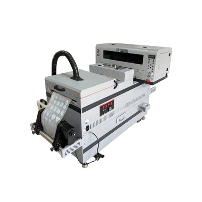Hoch auflösender Etikettendrucker A3 DTF-Maschine mit doppelten XP600-Köpfen und Pulverschütteln