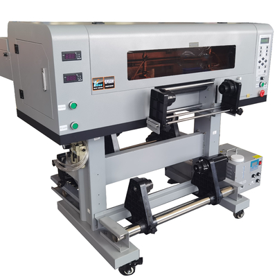 203.5*107.5*66.5cm EPS UV DTF Drucker mit UV Aufkleber Gold Silber 60cm Rollmaschine