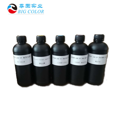 0.5L/1 Flasche Verpackungsvolumen LED Heilbare weiche UV Tinte für TX800 DX5 4720 6 Monate Haltbarkeit